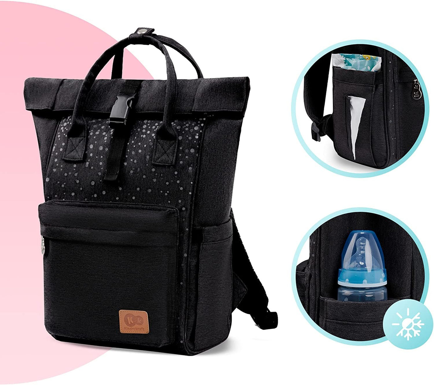 MOCHILA UNIVERSAL MOONPACK CONFETTI DE KINDERKRAFT