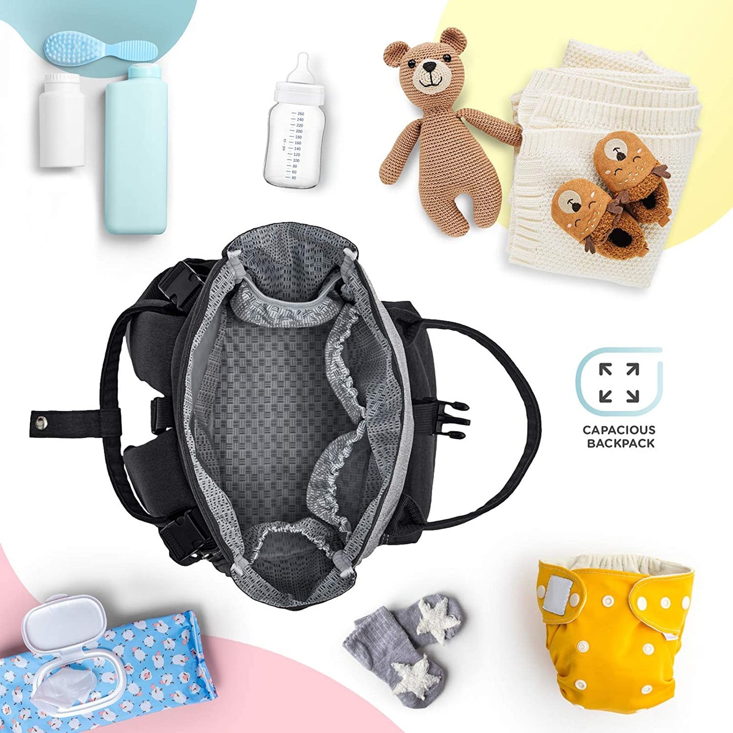 MOCHILA UNIVERSAL MOONPACK CONFETTI DE KINDERKRAFT
