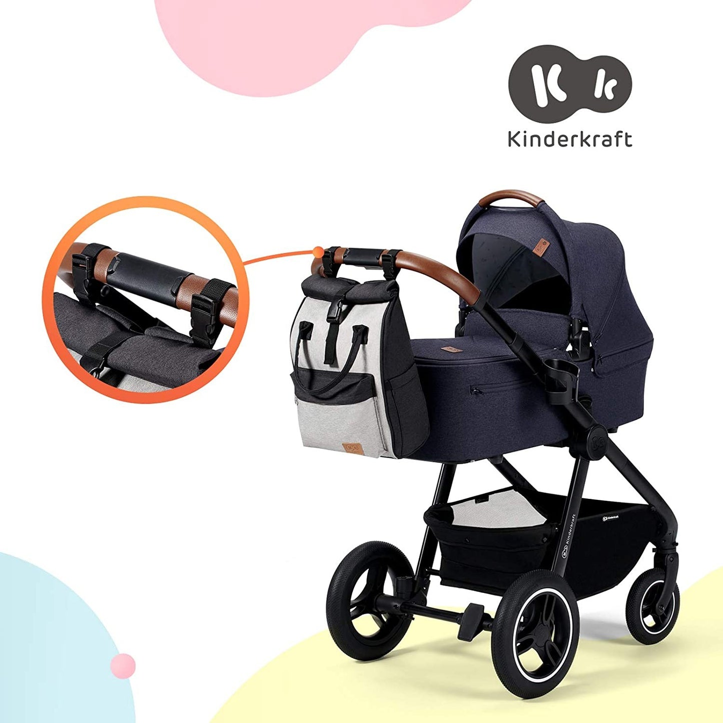 MOCHILA UNIVERSAL MOONPACK CONFETTI DE KINDERKRAFT