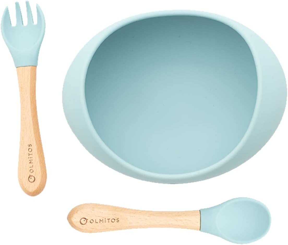Vajilla de silicona 3 piezas con ventosas DE OLMITOS