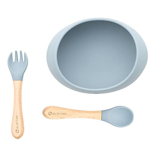 Vajilla de silicona 3 piezas con ventosas DE OLMITOS