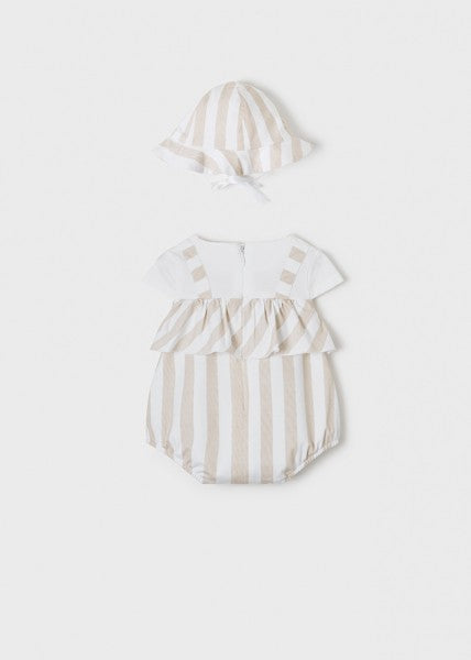Pelele punto con gorro bebé niña de Mayoral