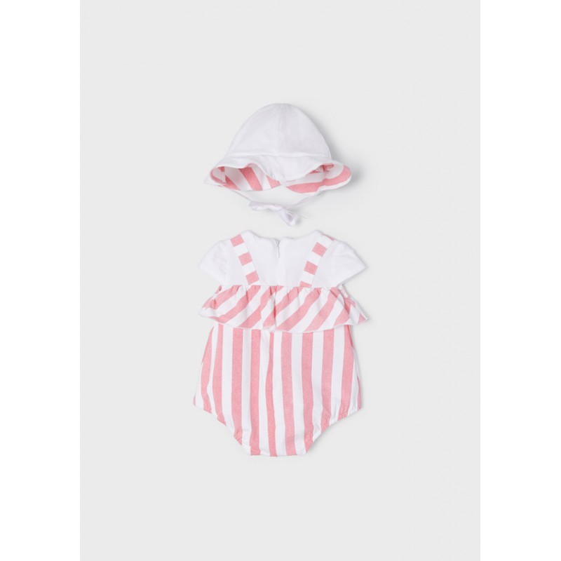 Pelele punto con gorro bebé niña de Mayoral