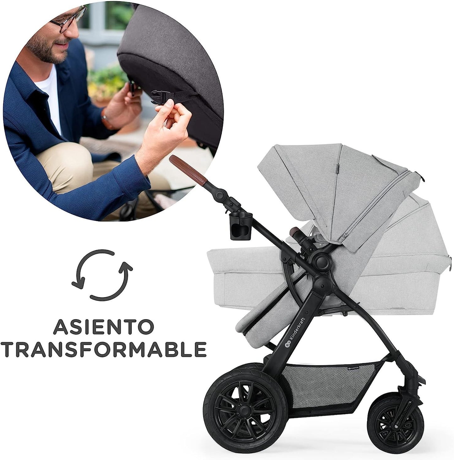 Carrito Bebé 3 en 1 XMOOV 2023 de Kinderkraft