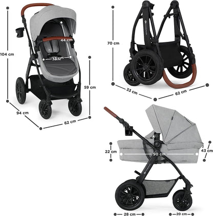 Carrito Bebé 3 en 1 XMOOV 2023 de Kinderkraft