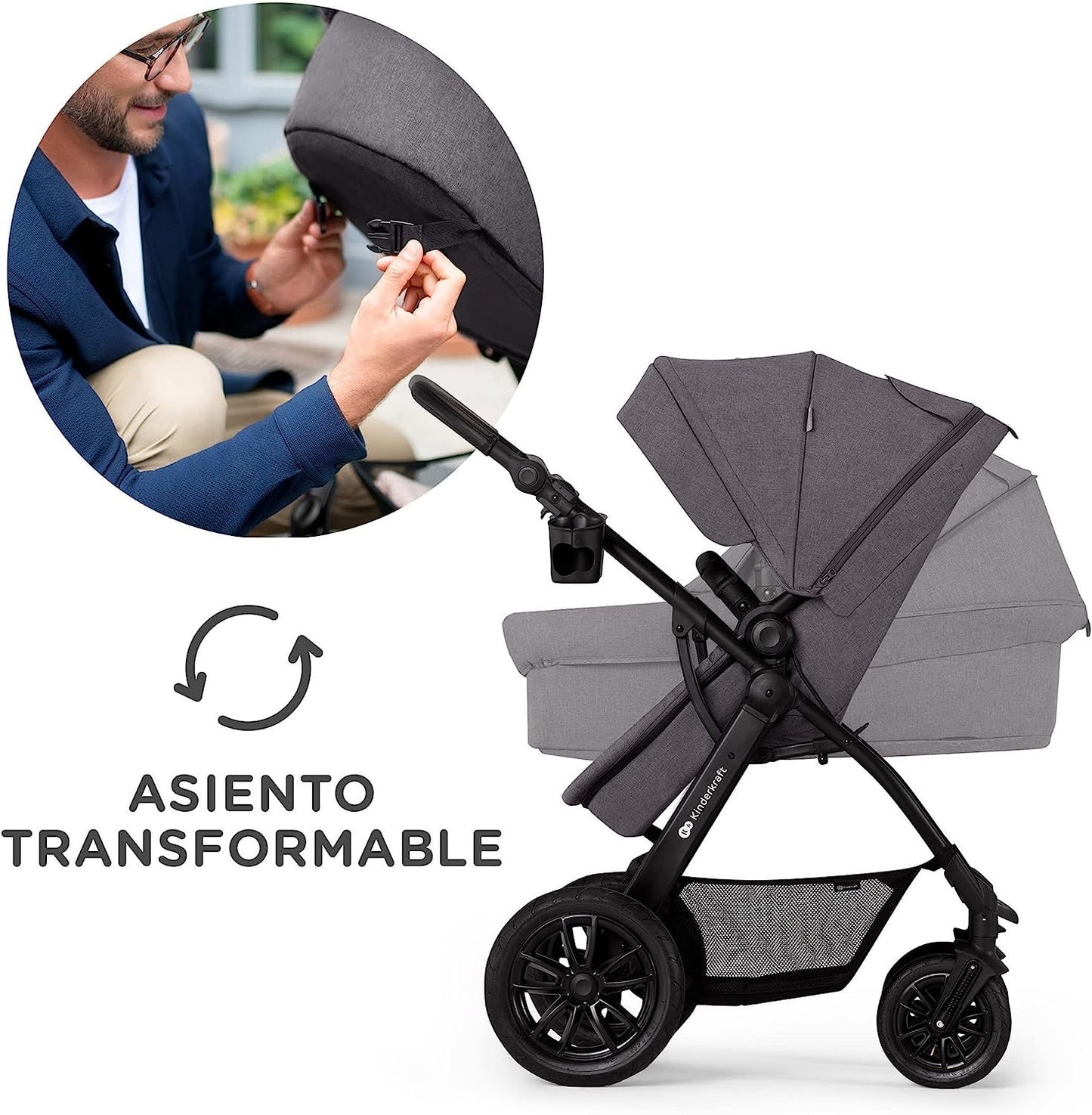 Carrito Bebé 3 en 1 XMOOV 2023 de Kinderkraft