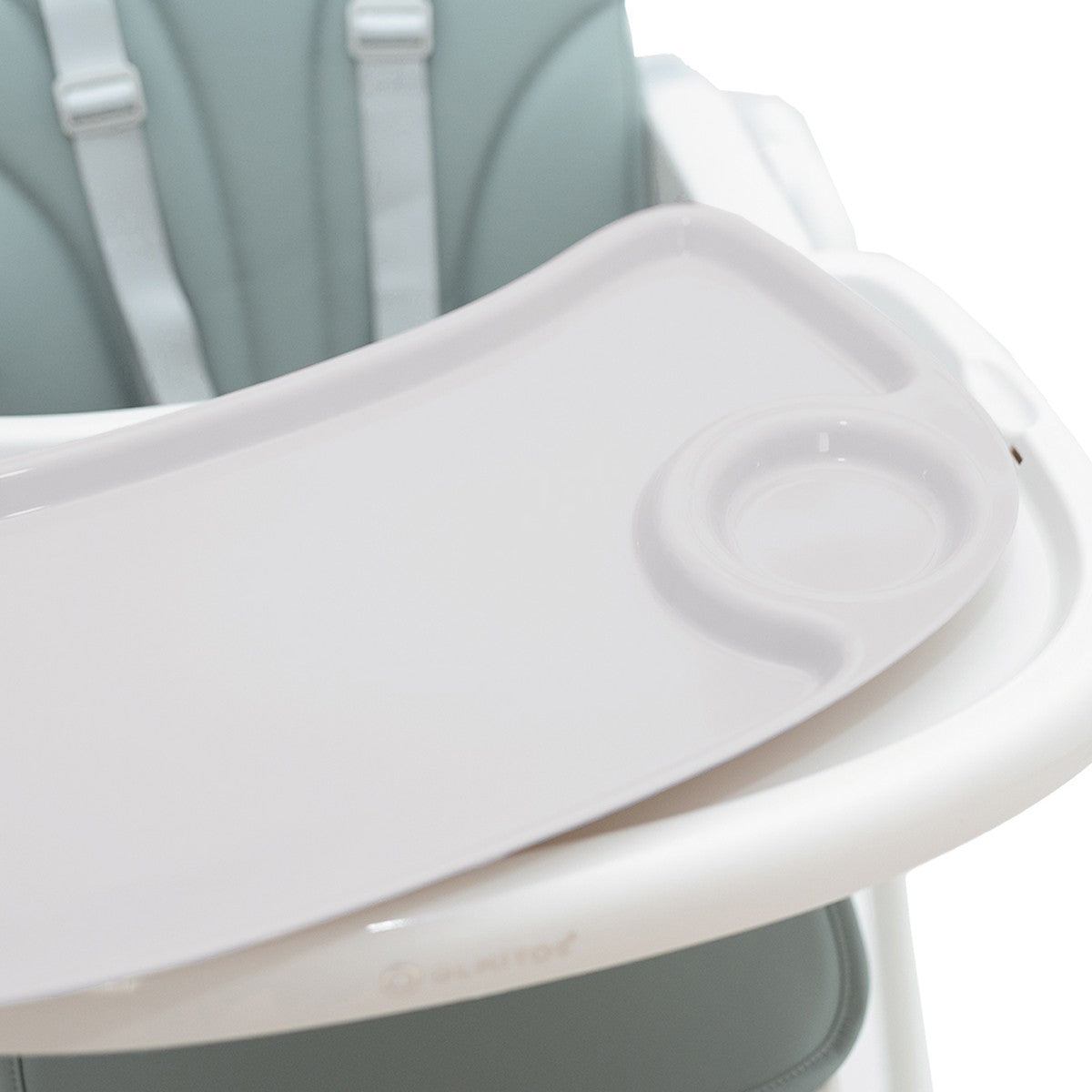 Olmitos – Trona bebe ligera multi posiciones – Asiento regulable con bandeja extraíble – Incluye ruedas y fácil plegado