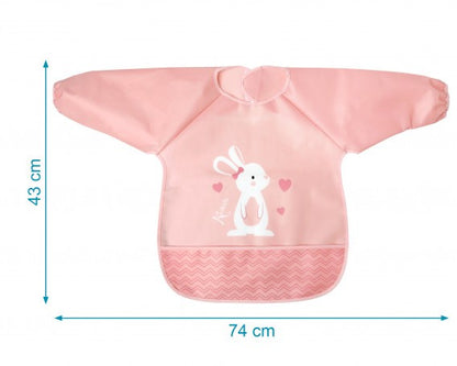 Babero impermeable con mangas Conejito/Dino de Kiokids