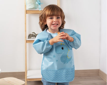 Babero impermeable con mangas Conejito/Dino de Kiokids
