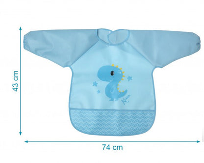 Babero impermeable con mangas Conejito/Dino de Kiokids