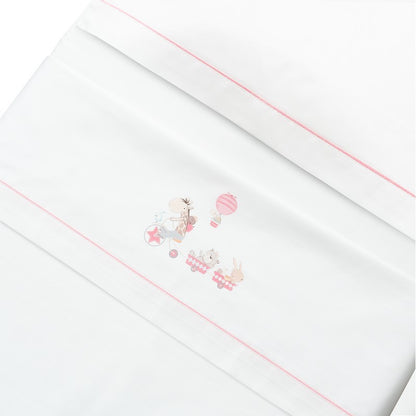 Tríptico cuna 100% algodón Jirafa + chupetero de Interbaby