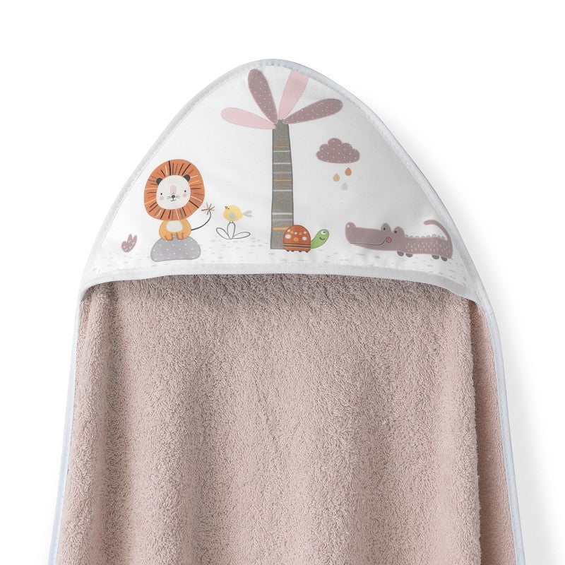 Capa de baño + babero León Palmera de Interbaby