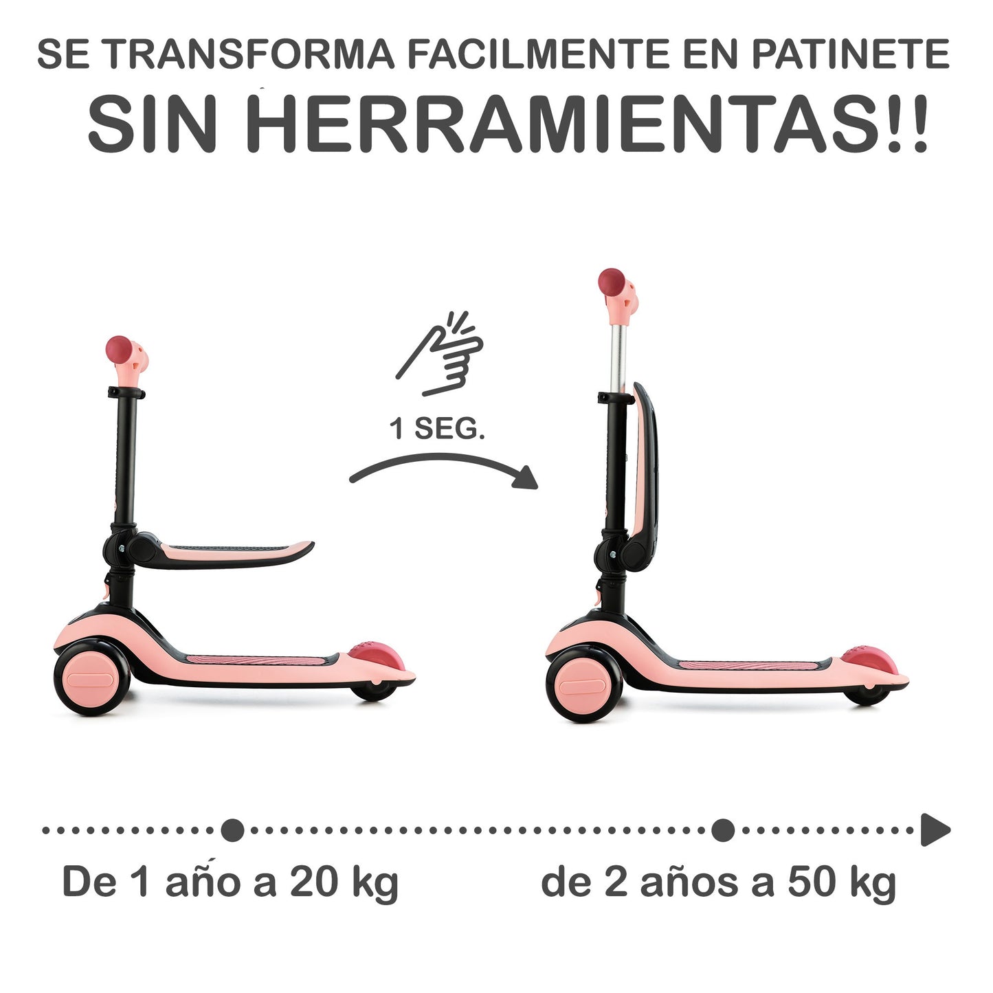 Bicicleta correpasillos 2 en 1 - HALLEY Kinderkraft bicicleta y patinete