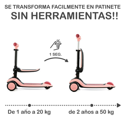 Bicicleta correpasillos 2 en 1 - HALLEY Kinderkraft bicicleta y patinete