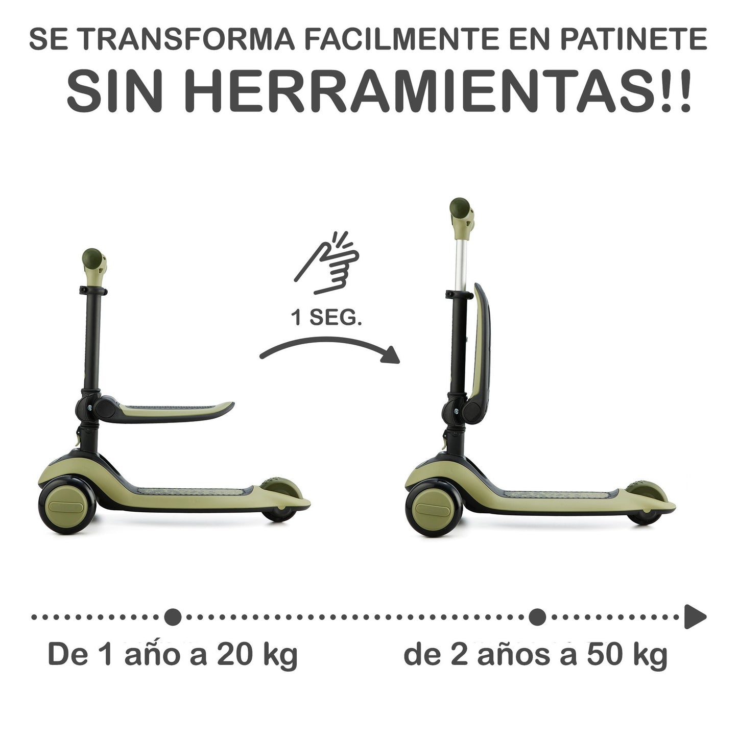 Bicicleta correpasillos 2 en 1 - HALLEY Kinderkraft bicicleta y patinete