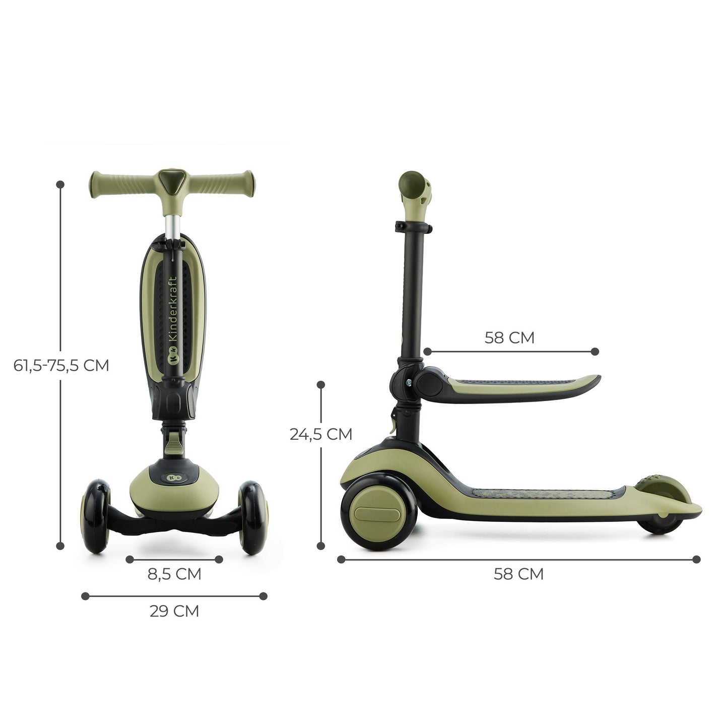 Bicicleta correpasillos 2 en 1 - HALLEY Kinderkraft bicicleta y patinete