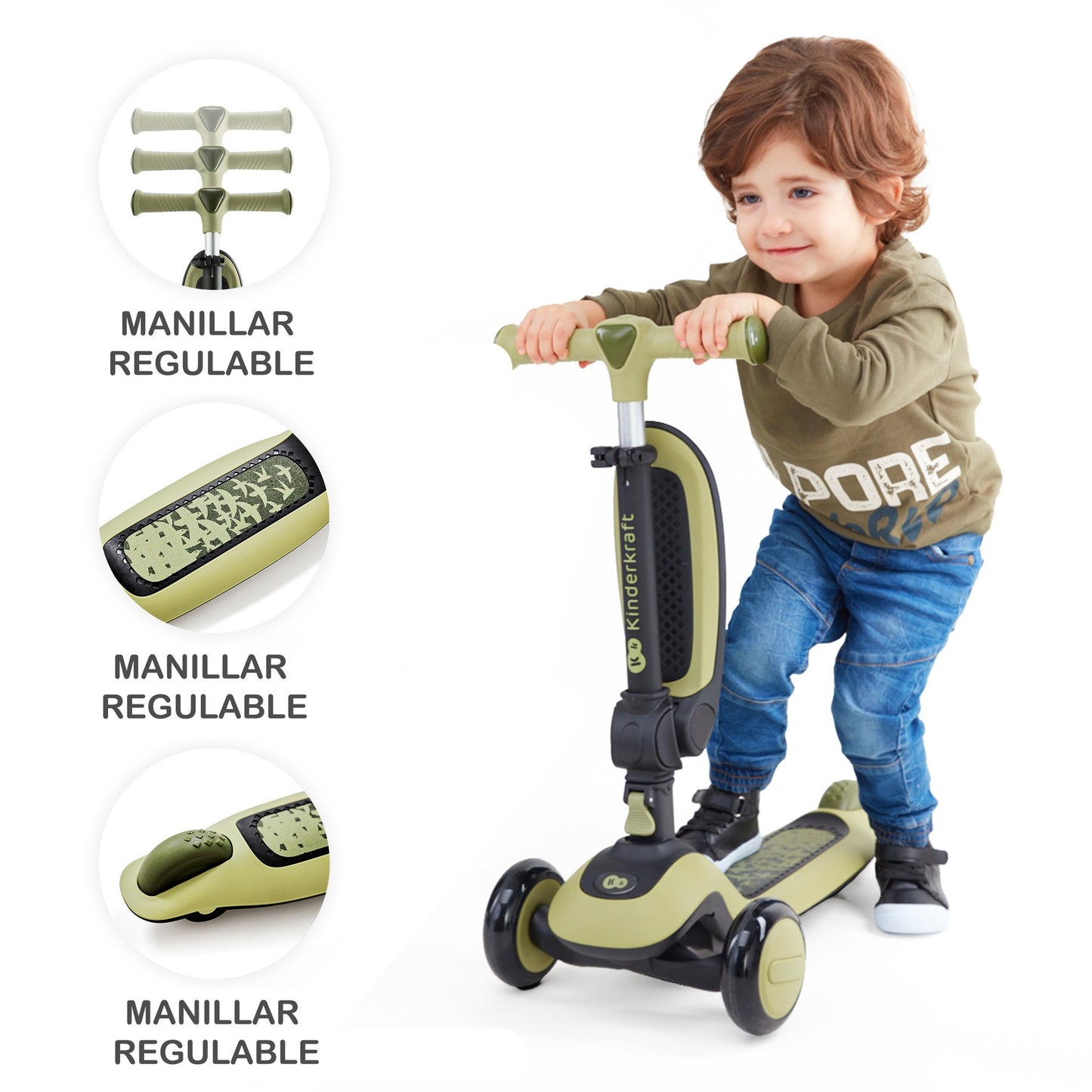 Bicicleta correpasillos 2 en 1 - HALLEY Kinderkraft bicicleta y patinete