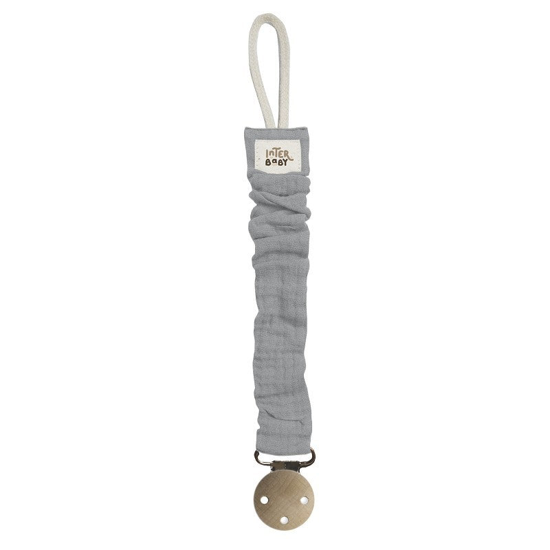 Tríptico cuna 100% algodón León Palmera + chupetero de Interbaby