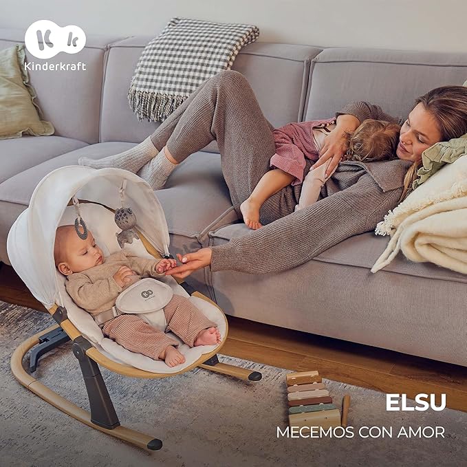 Hamaca bebé 2 en 1 ELSU de Kinderkraft