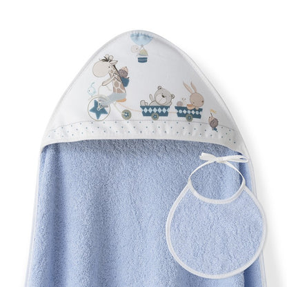 Capa de baño + babero Jirafa de Interbaby