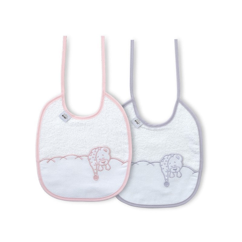 Pack 2 baberos Osito Dormilón de Interbaby