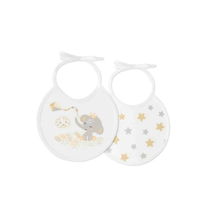 Pack 2 baberos Elefante/Estrellas de Interbaby