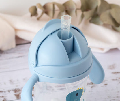 Taza de aprendizaje con asas Dino/Conejito  300 ml de Kiokids