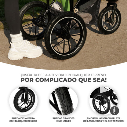 Silla de paseo Helsi 3 ruedas para correr de Kinderkraft