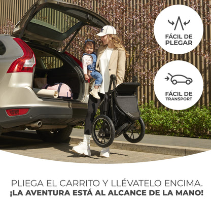 Silla de paseo Helsi 3 ruedas para correr de Kinderkraft