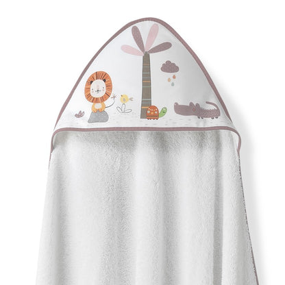 Capa de baño + babero León Palmera de Interbaby