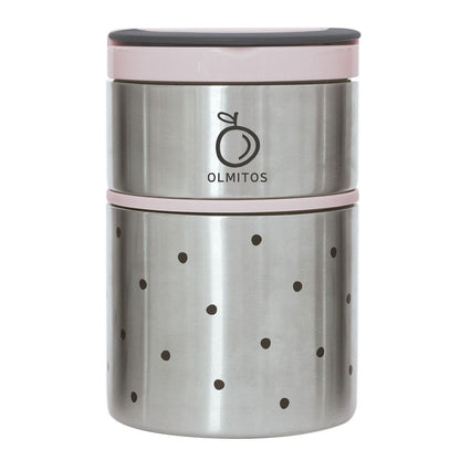 Termo Papillero para sólidos bebé Olmitos - 2 compartimentos de acero inox