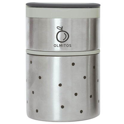 Termo Papillero para sólidos bebé Olmitos - 2 compartimentos de acero inox