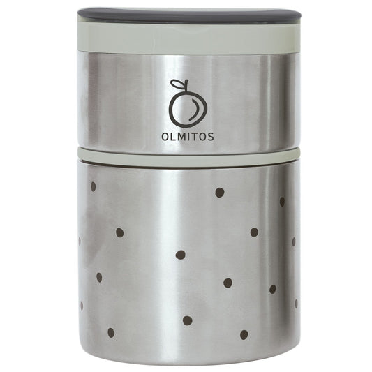 Termo Papillero para sólidos bebé Olmitos - 2 compartimentos de acero inox