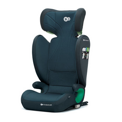 Silla de Auto JUNIOR FIX 2 de Kinderkraft - Universal con Isofix, I-SIZE para bebés y niños, Grupo 2/3, de 15 a 36 kg, Azul…