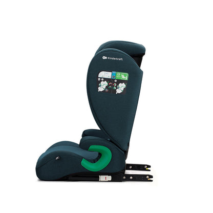 Silla de Auto JUNIOR FIX 2 de Kinderkraft - Universal con Isofix, I-SIZE para bebés y niños, Grupo 2/3, de 15 a 36 kg, Azul…