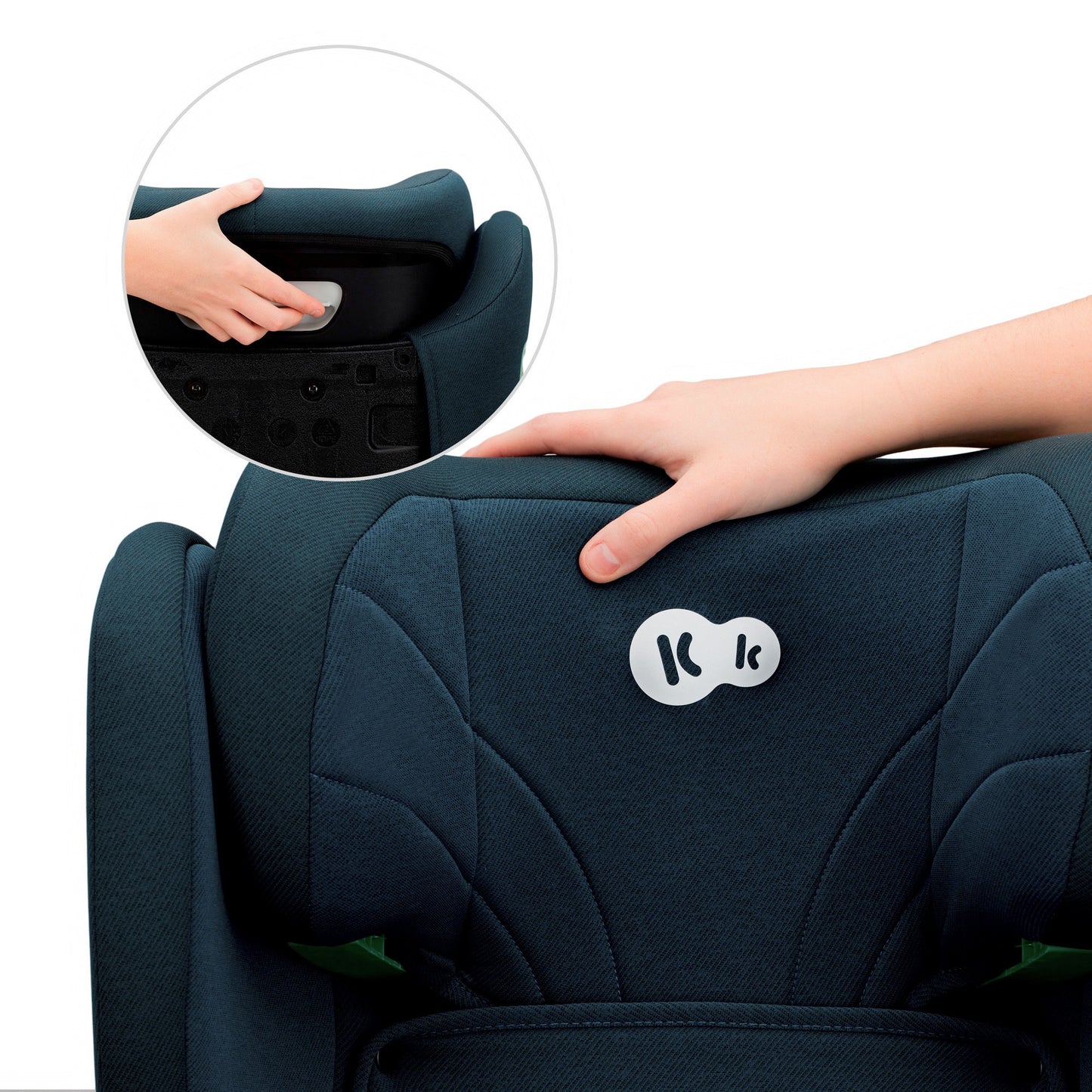 Silla de Auto JUNIOR FIX 2 de Kinderkraft - Universal con Isofix, I-SIZE para bebés y niños, Grupo 2/3, de 15 a 36 kg, Azul…