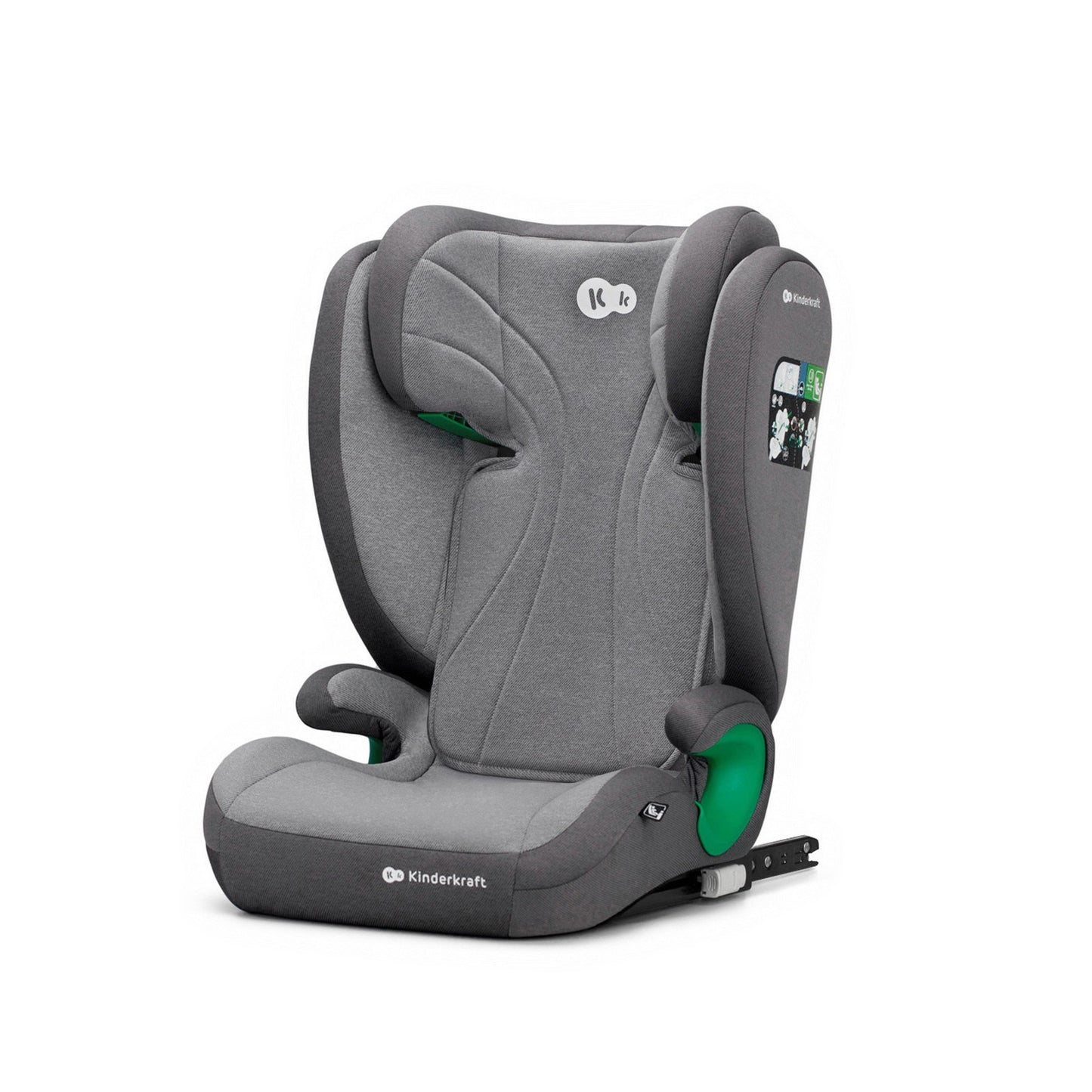 Silla de Auto JUNIOR FIX 2 de Kinderkraft - Universal con Isofix, I-SIZE para bebés y niños, Grupo 2/3, de 15 a 36 kg, Azul…