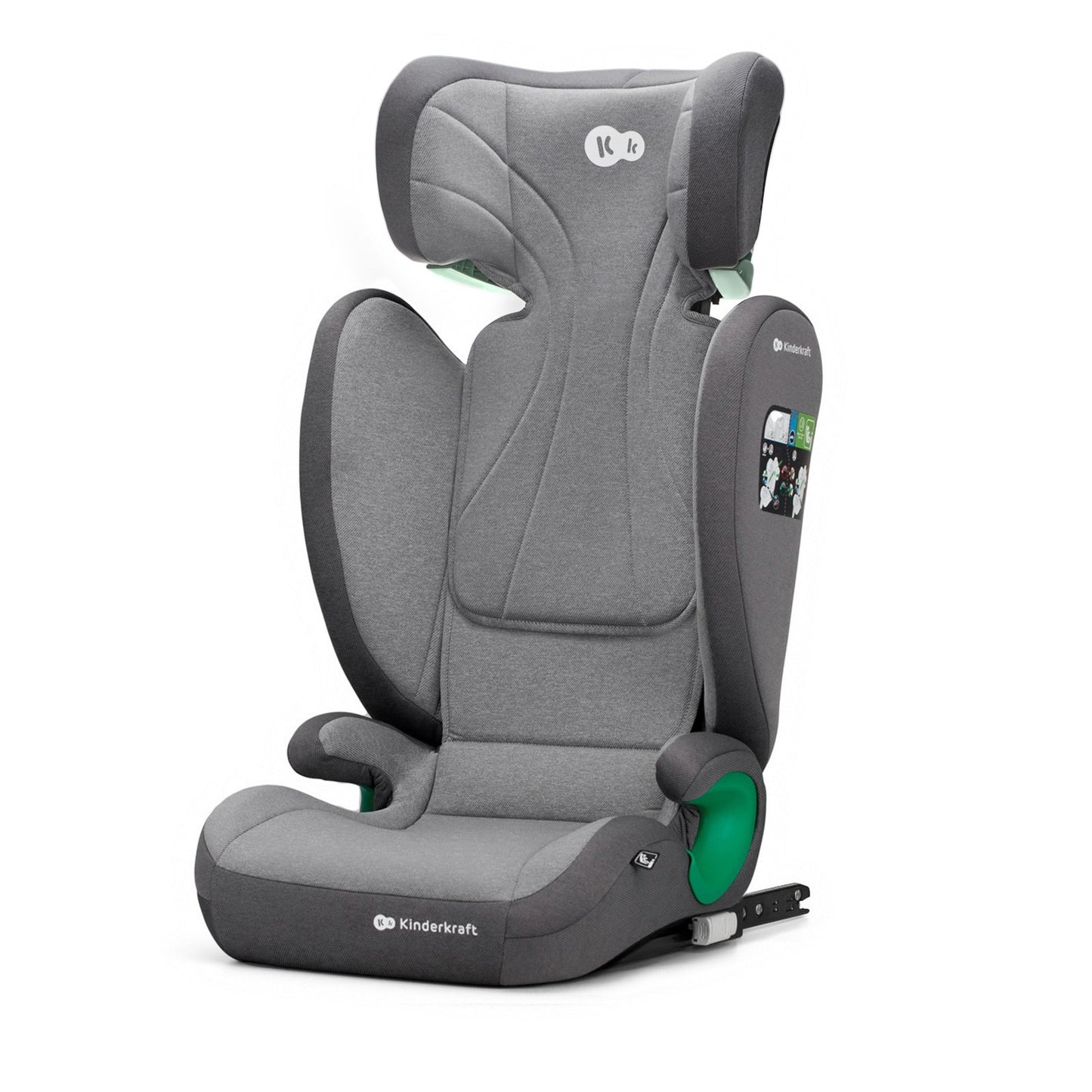 Silla de Auto JUNIOR FIX 2 de Kinderkraft - Universal con Isofix, I-SIZE para bebés y niños, Grupo 2/3, de 15 a 36 kg, Azul…