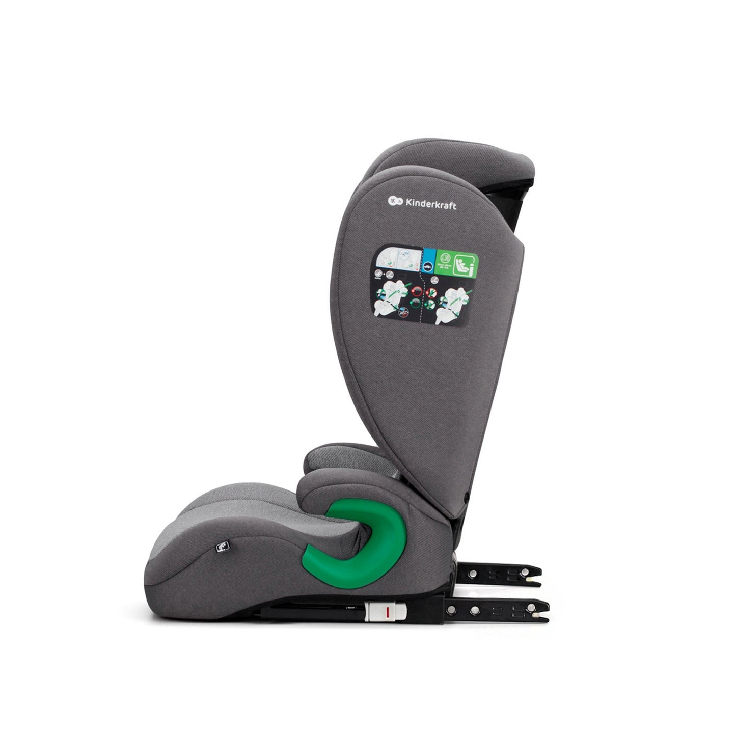 Silla de Auto JUNIOR FIX 2 de Kinderkraft - Universal con Isofix, I-SIZE para bebés y niños, Grupo 2/3, de 15 a 36 kg, Azul…