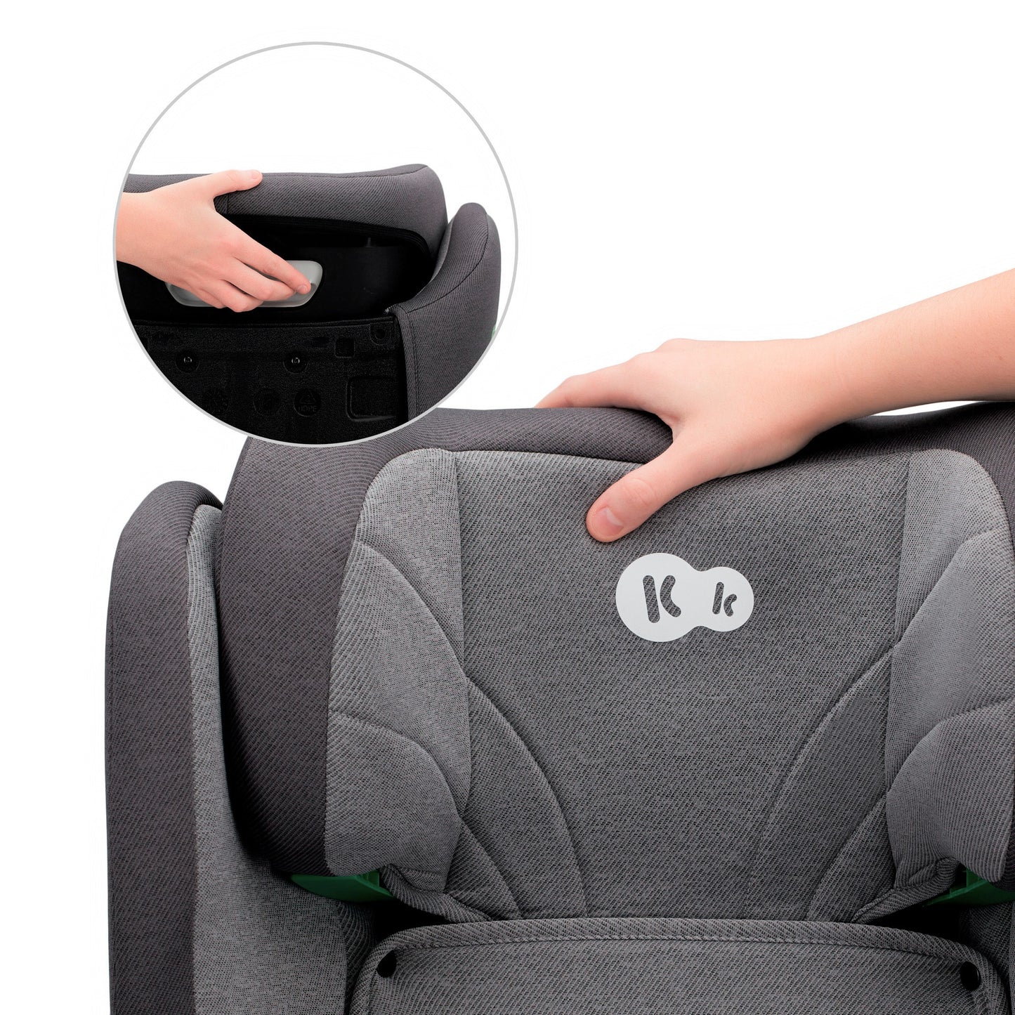 Silla de Auto JUNIOR FIX 2 de Kinderkraft - Universal con Isofix, I-SIZE para bebés y niños, Grupo 2/3, de 15 a 36 kg, Azul…