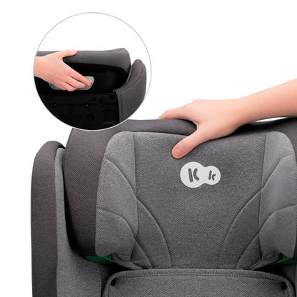 Silla de Auto JUNIOR FIX 2 de Kinderkraft - Universal con Isofix, I-SIZE para bebés y niños, Grupo 2/3, de 15 a 36 kg, Azul…