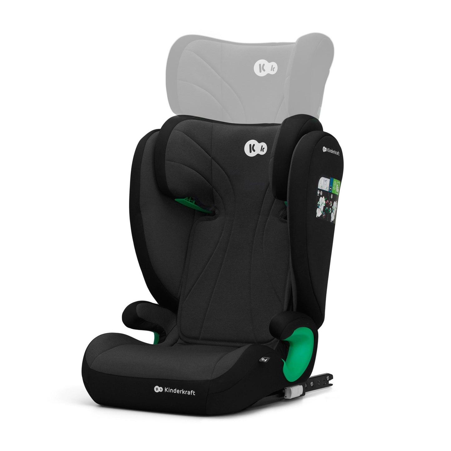 Silla de Auto JUNIOR FIX 2 de Kinderkraft - Universal con Isofix, I-SIZE para bebés y niños, Grupo 2/3, de 15 a 36 kg, Azul…
