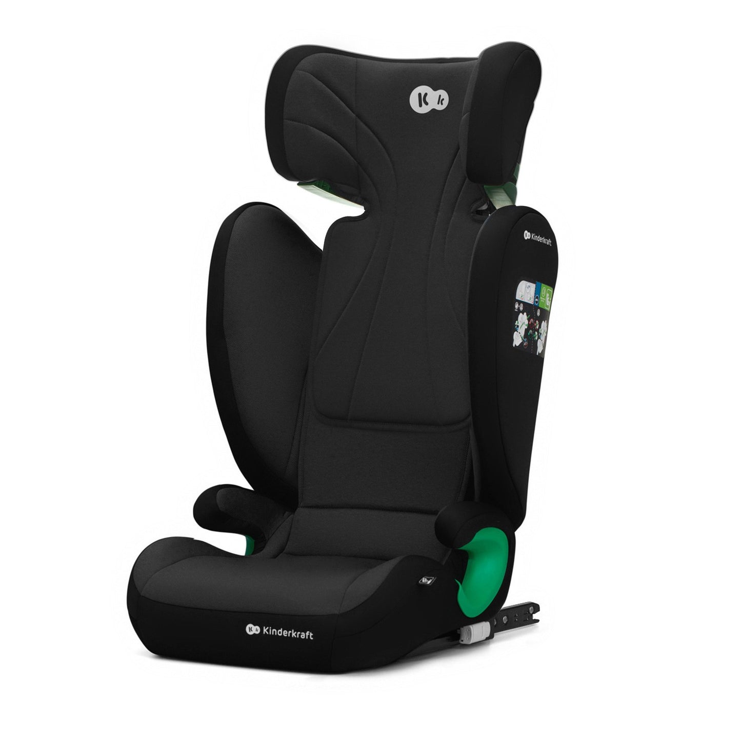 Silla de Auto JUNIOR FIX 2 de Kinderkraft - Universal con Isofix, I-SIZE para bebés y niños, Grupo 2/3, de 15 a 36 kg, Azul…
