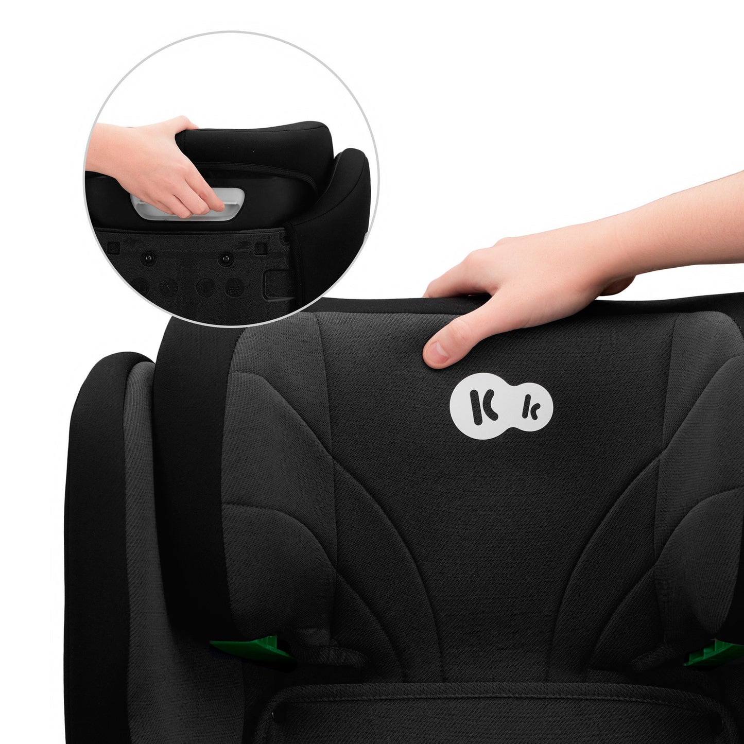 Silla de Auto JUNIOR FIX 2 de Kinderkraft - Universal con Isofix, I-SIZE para bebés y niños, Grupo 2/3, de 15 a 36 kg, Azul…