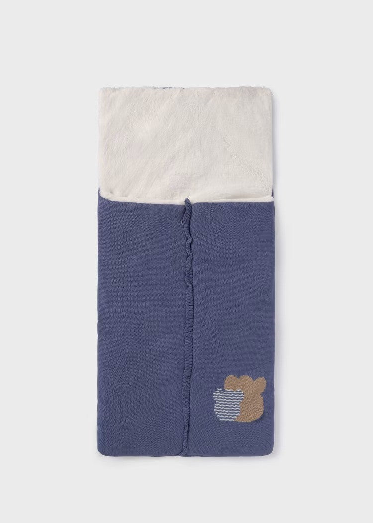 Saco Para Capazo Tricot Pelo Osito 9386 Mayoral
