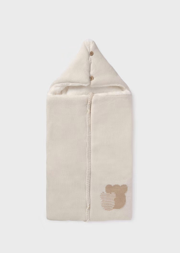 Saco Para Capazo Tricot Pelo Osito 9386 Mayoral