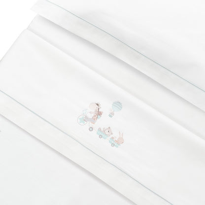 Tríptico cuna 100% algodón Jirafa + chupetero de Interbaby