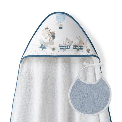 Capa de baño + babero Jirafa de Interbaby