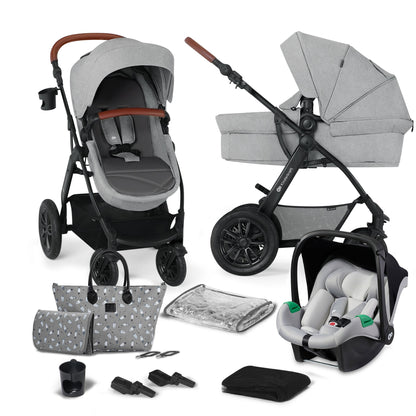 Kinderkraft Carrito Xmoov 3 en 1 con MINK PRO de Bebé 2023 2 Piezas Desde 0 meses hasta 22 kg
