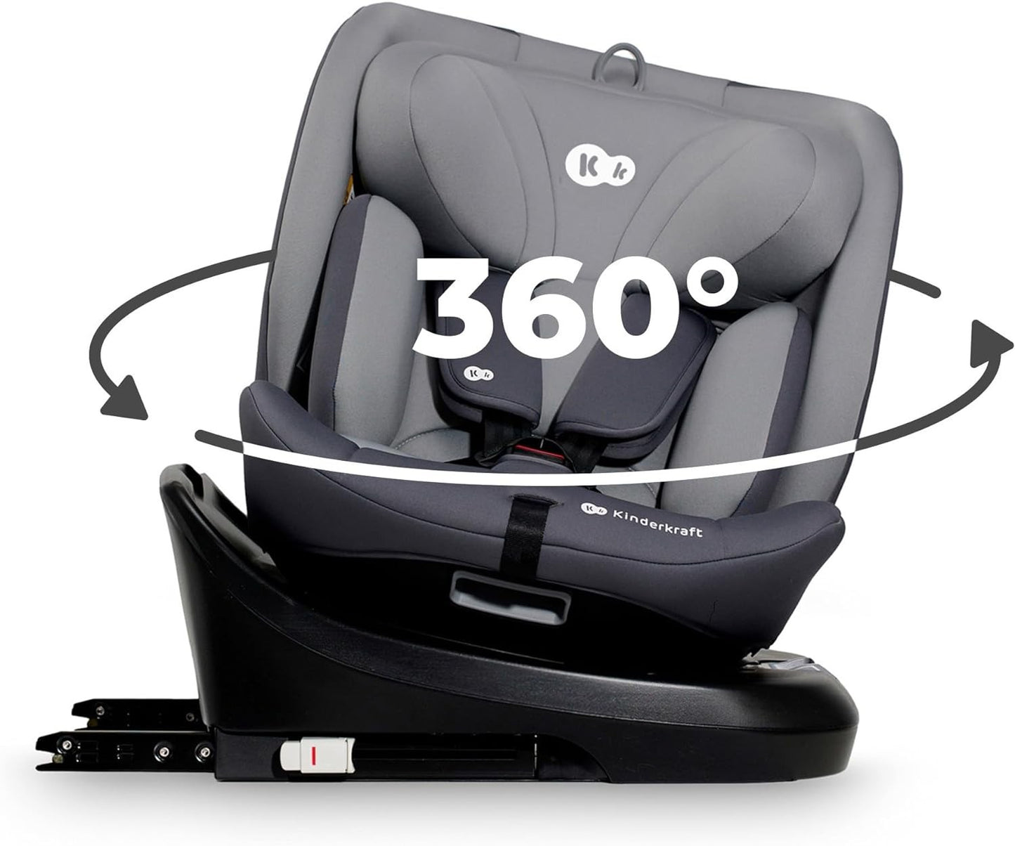 Kinderkraft I-GROW Silla de auto bebé/niño, I-SIZE 40-150, Isofix, Ajustable Grupo 0+/1/2/3, 0-36 kg